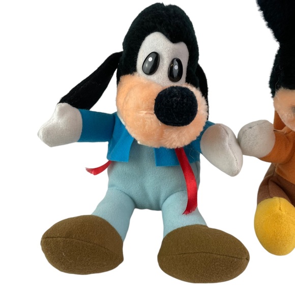 Vintage Disney Mickeys Christmas Carol Mickey Mouse Goofy Small Plush Stuffed 2 - Picture 2 of 16